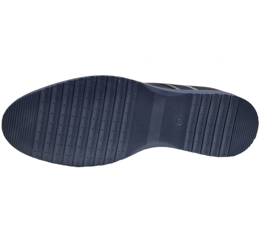 Pantofi barbati sport din piele naturala bleumarin, GKR30BLM
