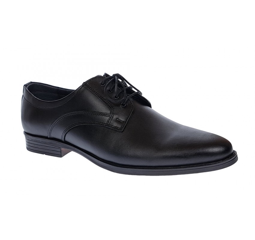 Pantofi barbati, eleganti, din piele naturala, Negru, GKR31N