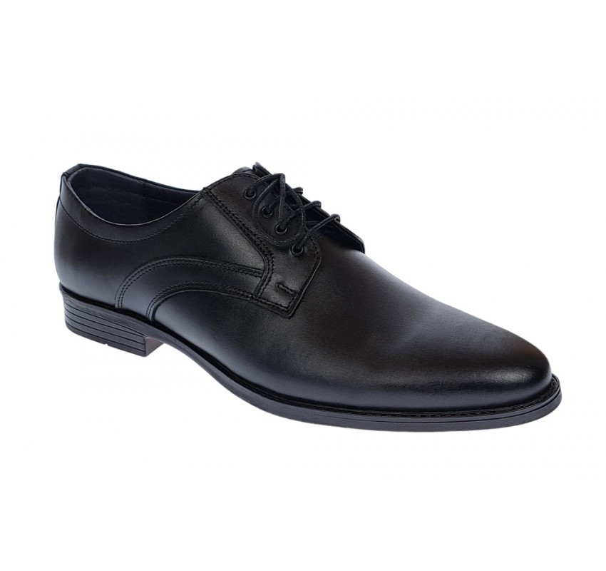 Pantofi barbati, eleganti, din piele naturala, Negru, GKR31N