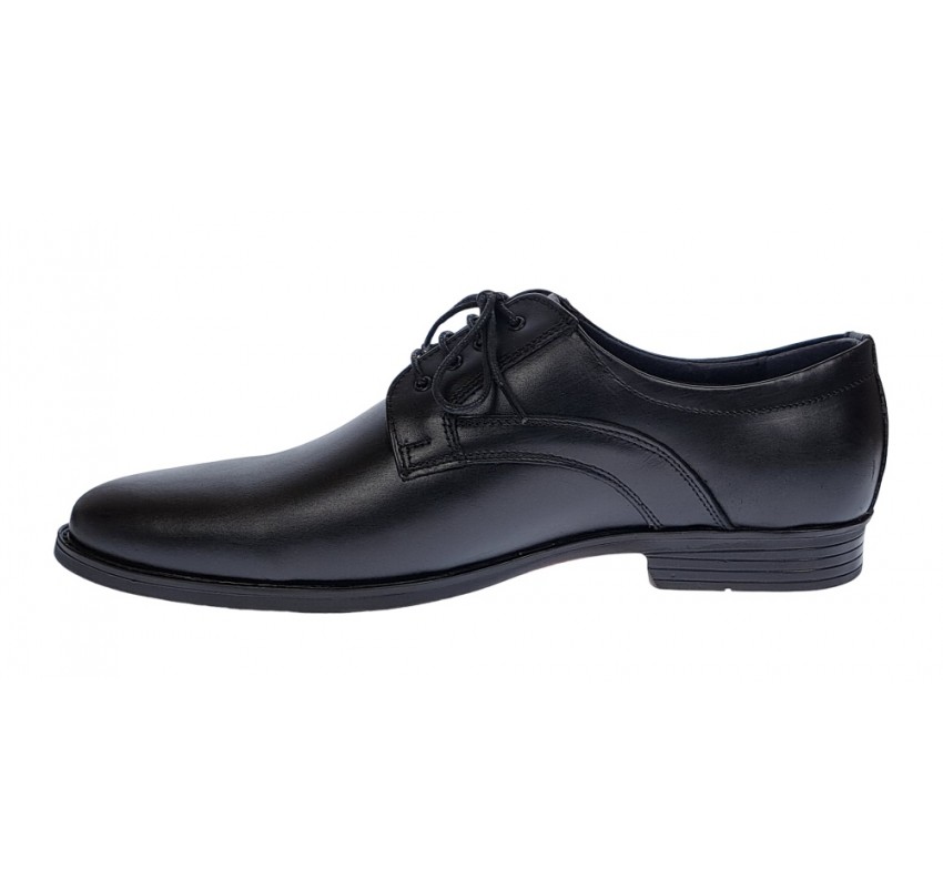 Pantofi barbati, eleganti, din piele naturala, Negru, GKR31N