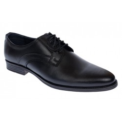 Pantofi barbati eleganti din piele naturala de culoare neagra GKR31N