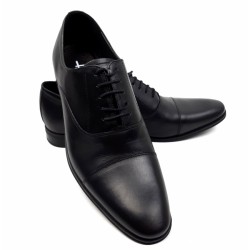 Pantofi eleganti barbati din piele naturala Negru Box GKR347N