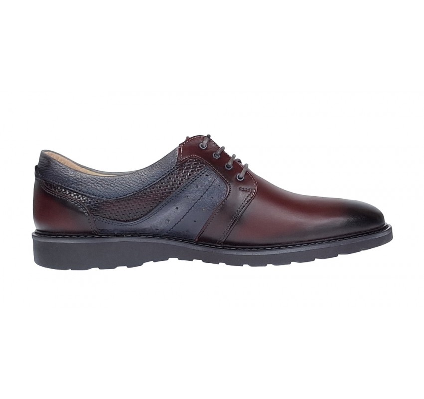 Pantofi barbati casual perforati din piele naturala Grena cu Gri GKR34GRENA Pantofi barbati casual perforati din piele naturala Grena cu Gri GKR34GRENA