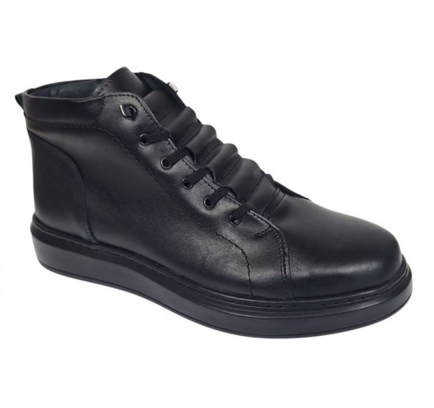Ghete barbati casual din piele naturala, imblanite, GKR350N