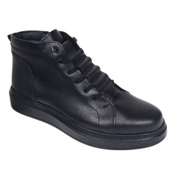 Ghete barbati casual din piele naturala, imblanite, GKR350N
