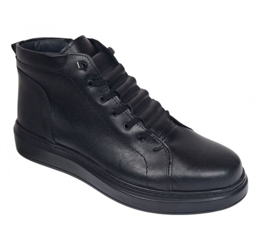 Ghete barbati casual din piele naturala, imblanite, GKR350N