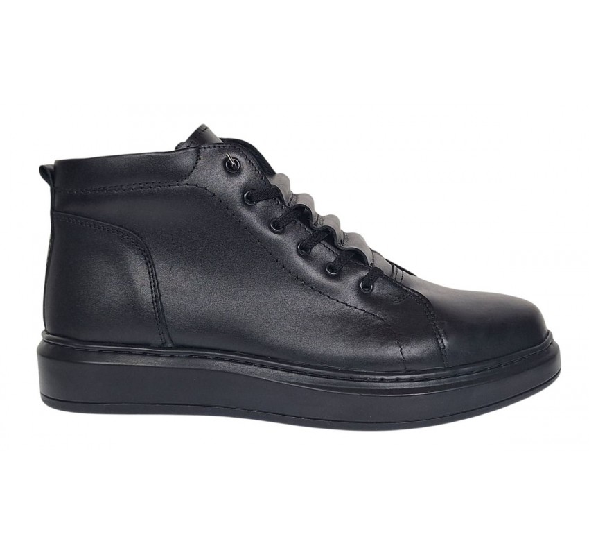 Ghete barbati casual din piele naturala, imblanite, GKR350N