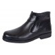 Ghete barbatesti negre din piele naturala cu doua fermoare Rusay Office GKR35NF