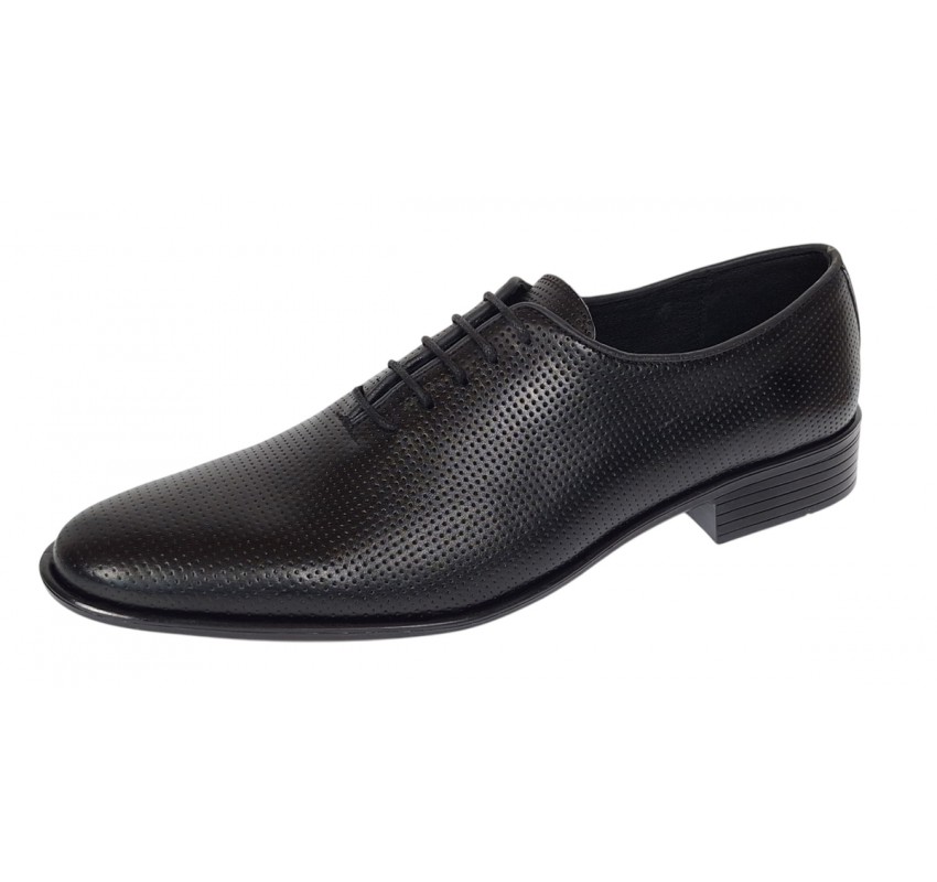 Pantofi barbati eleganti din piele naturala - Model Office Negru Matritat GKR35NPF Pantofi barbati eleganti din piele naturala - Model Office Negru Matritat GKR35NPF