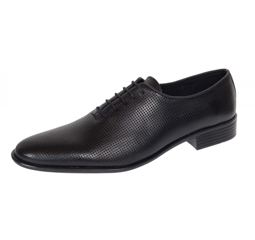 Pantofi barbati eleganti din piele naturala - Model Office Negru Matritat GKR35NPF Pantofi barbati eleganti din piele naturala - Model Office Negru Matritat GKR35NPF