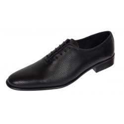 Pantofi barbati eleganti din piele naturala - Model Office Negru Matritat GKR35NPF