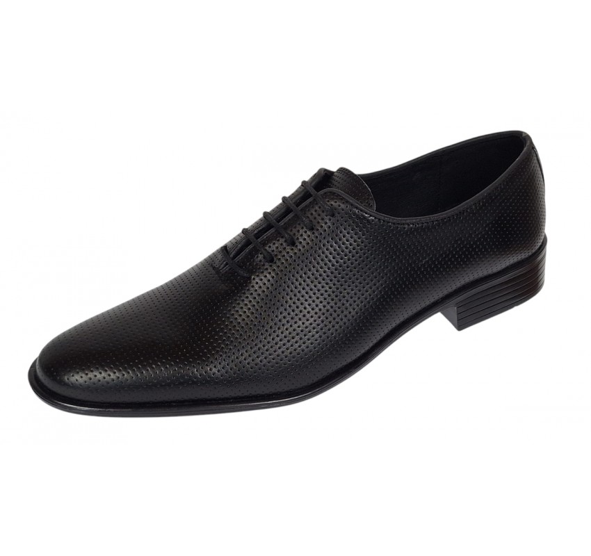 Pantofi barbati eleganti din piele naturala - Model Office Negru Matritat GKR35NPF Pantofi barbati eleganti din piele naturala - Model Office Negru Matritat GKR35NPF