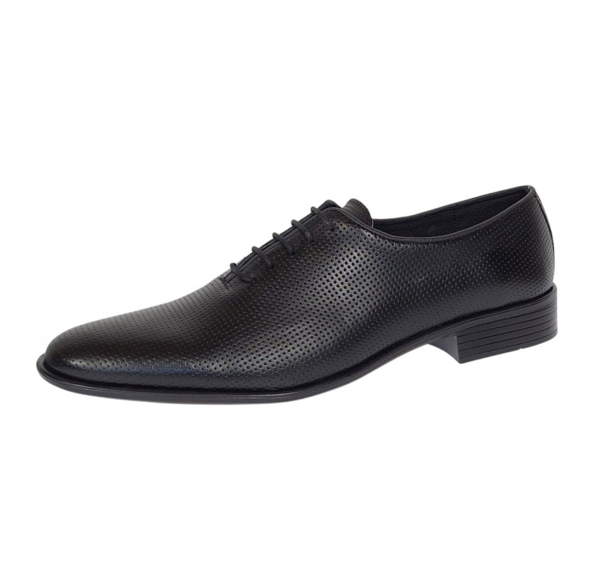 Pantofi barbati eleganti din piele naturala - Model Office Negru Matritat GKR35NPF Pantofi barbati eleganti din piele naturala - Model Office Negru Matritat GKR35NPF
