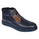 Ghete barbati din piele naturala imblanite, bleumarin, GKR36BL
