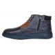 Ghete barbati din piele naturala imblanite, bleumarin, GKR36BL