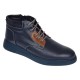 Ghete barbati din piele naturala imblanite, bleumarin, GKR36BL