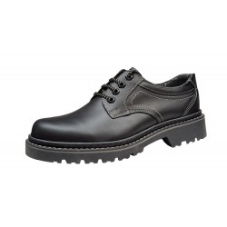 Bocanci barbati model semi din piele naturala Negru, Army Troops Bocanci barbati model semi din piele naturala Negru, Army Troops