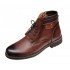 Ghete barbati casual din piele naturala (imblanite) Maro GKR39M