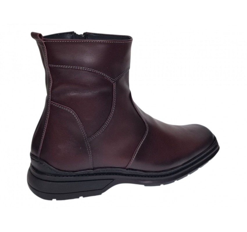 Ghete barbati din piele naturala cu fermoar GKR4010VIS
