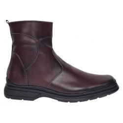 Ghete barbati din piele naturala cu fermoar GKR4010VIS