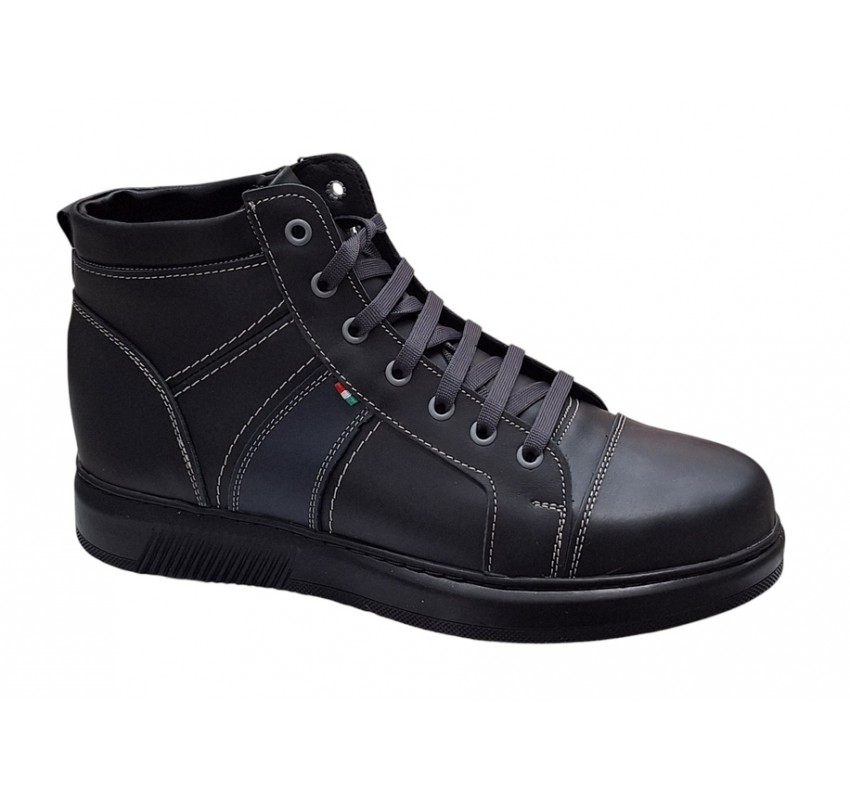 Ghete barbati din piele naturala imblanite Negru GKR40N Ghete barbati din piele naturala imblanite Negru GKR40N