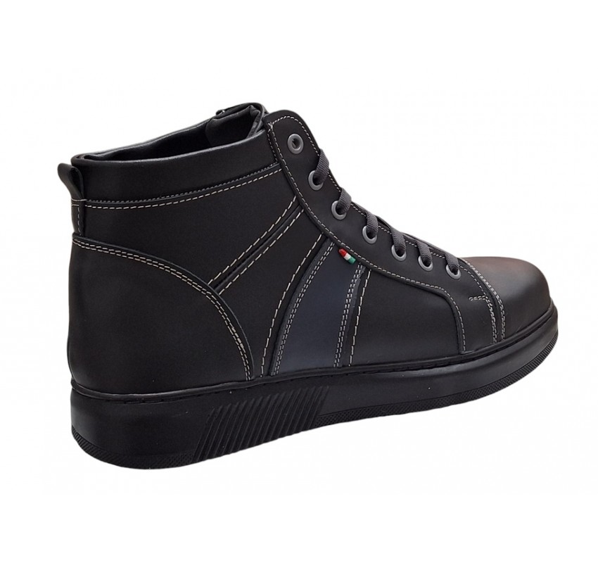 Ghete barbati din piele naturala imblanite Negru GKR40N Ghete barbati din piele naturala imblanite Negru GKR40N