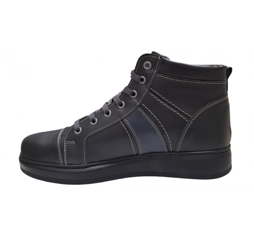 Ghete barbati din piele naturala imblanite Negru GKR40N Ghete barbati din piele naturala imblanite Negru GKR40N