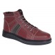 Ghete barbati din piele naturala imblanite Bordo, GKR40VIS Ghete barbati din piele naturala imblanite Bordo, GKR40VIS