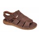 Sandale barbati casual din piele naturala maro bufo GKR47BM Sandale barbati casual din piele naturala maro bufo GKR47BM