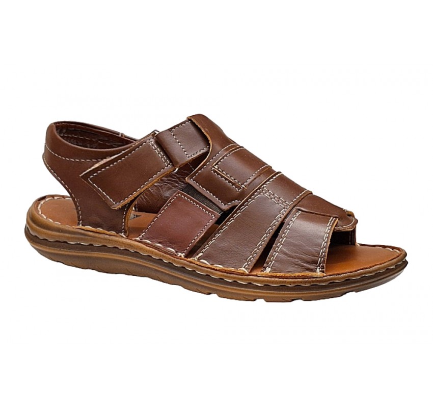 Sandale barbati casual din piele naturala - Model Maro GKR47M Sandale barbati casual din piele naturala - Model Maro GKR47M