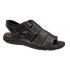 Sandale barbati casual din piele naturala - Model Negru GKR47N