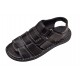 Sandale barbati casual din piele naturala - Model Negru GKR47N