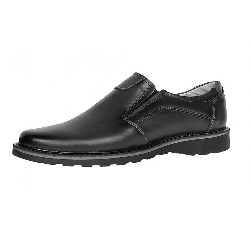 Pantofi barbati casual din piele naturala Negru GKR480EN