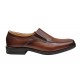 Pantofi barbati casual maro din piele naturala fara siret GKR48M
