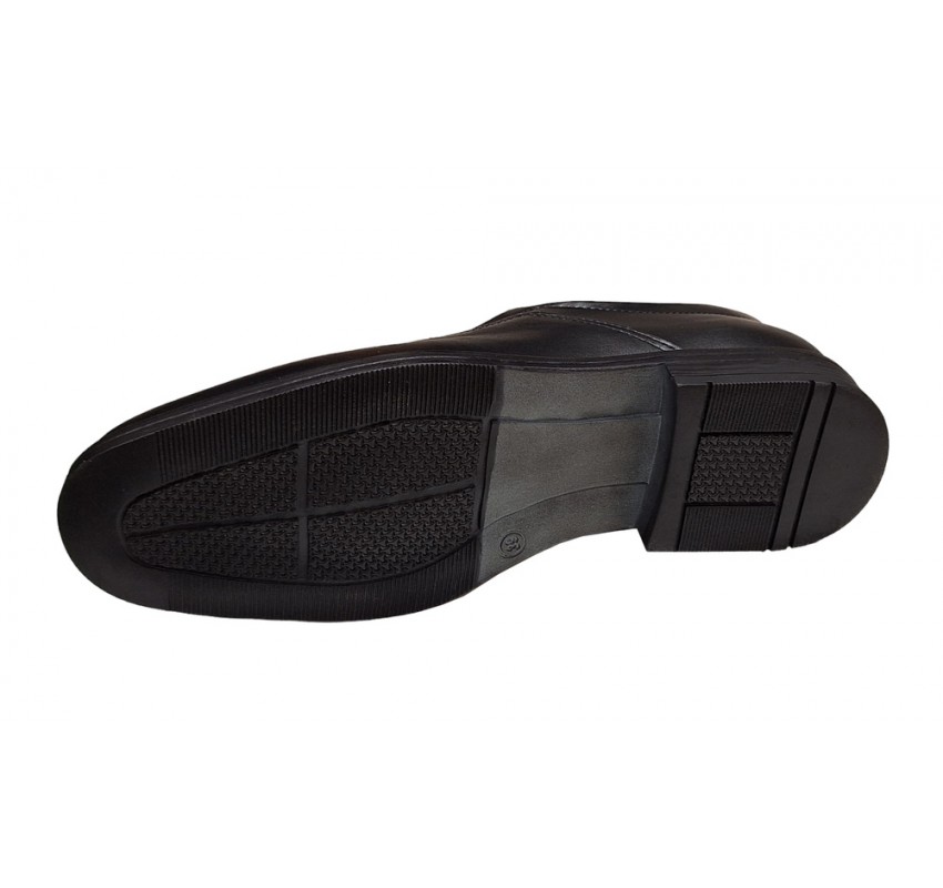 Pantofi barbati eleganti din piele naturala, cu elastic, GKR48N