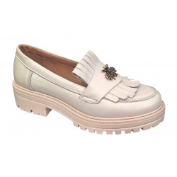 Pantofi dama casual din piele naturala Bej Latte Sasha