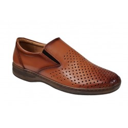 Pantofi barbati casual perforati din piele naturala Maro - RSY503M