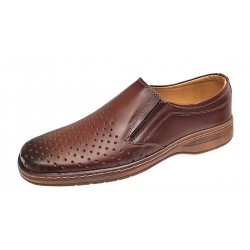 Pantofi barbati casual din piele naturala - Model perforat Maro 504M Pantofi barbati casual din piele naturala - Model perforat Maro 504M