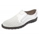 Pantofi barbati albi din piele naturala perforata fara siret Corsar GKR506A