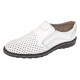 Pantofi barbati albi din piele naturala perforata fara siret Corsar GKR506A