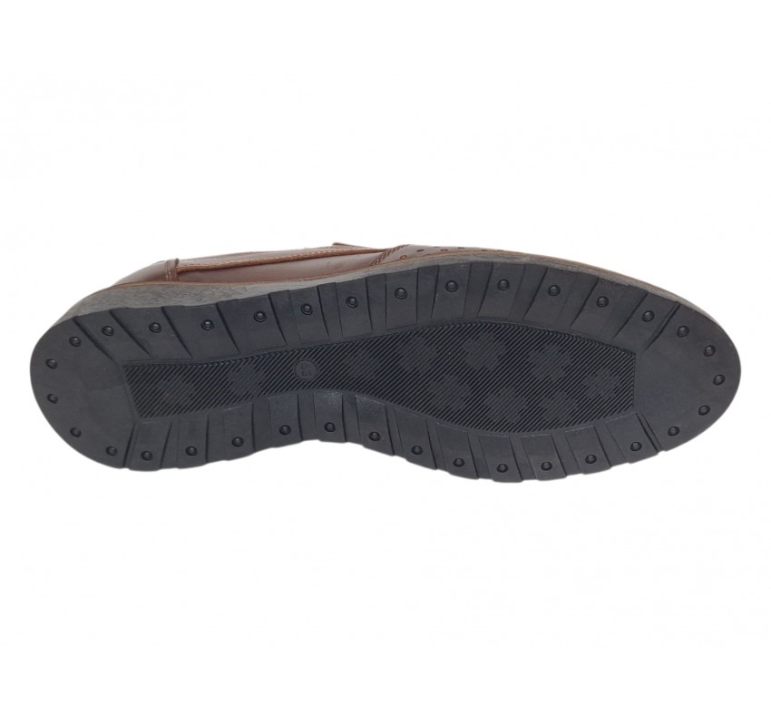 Pantofi barbati casual perforati din piele naturala Corsa Maro - GKR506M
