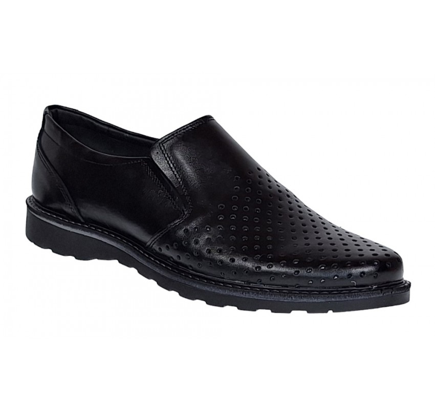 Pantofi barbati de vara din piele naturala cu perforatii GKR506N Pantofi barbati de vara din piele naturala cu perforatii GKR506N