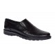 Pantofi barbati casual de vara cu perforatii - Corsa Negru Piele Naturala GKR506N