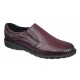 Pantofi barbati casual perforati din piele naturala 506 Visiniu