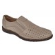 Pantofi barbati Sport de vara cu perforatii - Piele Naturala Bej GKR507BEJ