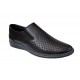 Pantofi barbati casual din piele naturala cu perforatii Negru GKR507N Pantofi barbati casual din piele naturala cu perforatii Negru GKR507N