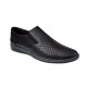 Pantofi barbati casual din piele naturala cu perforatii Negru GKR507N Pantofi barbati casual din piele naturala cu perforatii Negru GKR507N