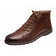 Ghete casual barbati piele naturala imblanite Corsa Maro