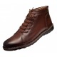 Ghete casual barbati piele naturala imblanite Corsa Maro