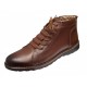 Ghete casual barbati piele naturala imblanite Corsa Maro